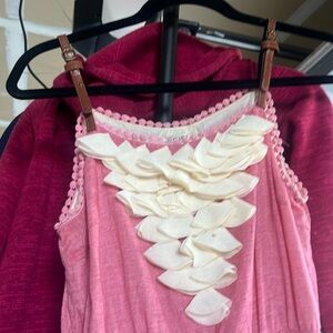 Ciel boutique summer dress with leather detail